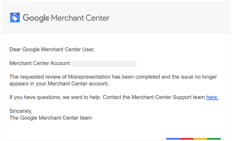 Fix Google Merchant Center Suspension